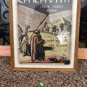 Karavan Fox Trot Song sheet music COVER ONLY Art By JH Dulin